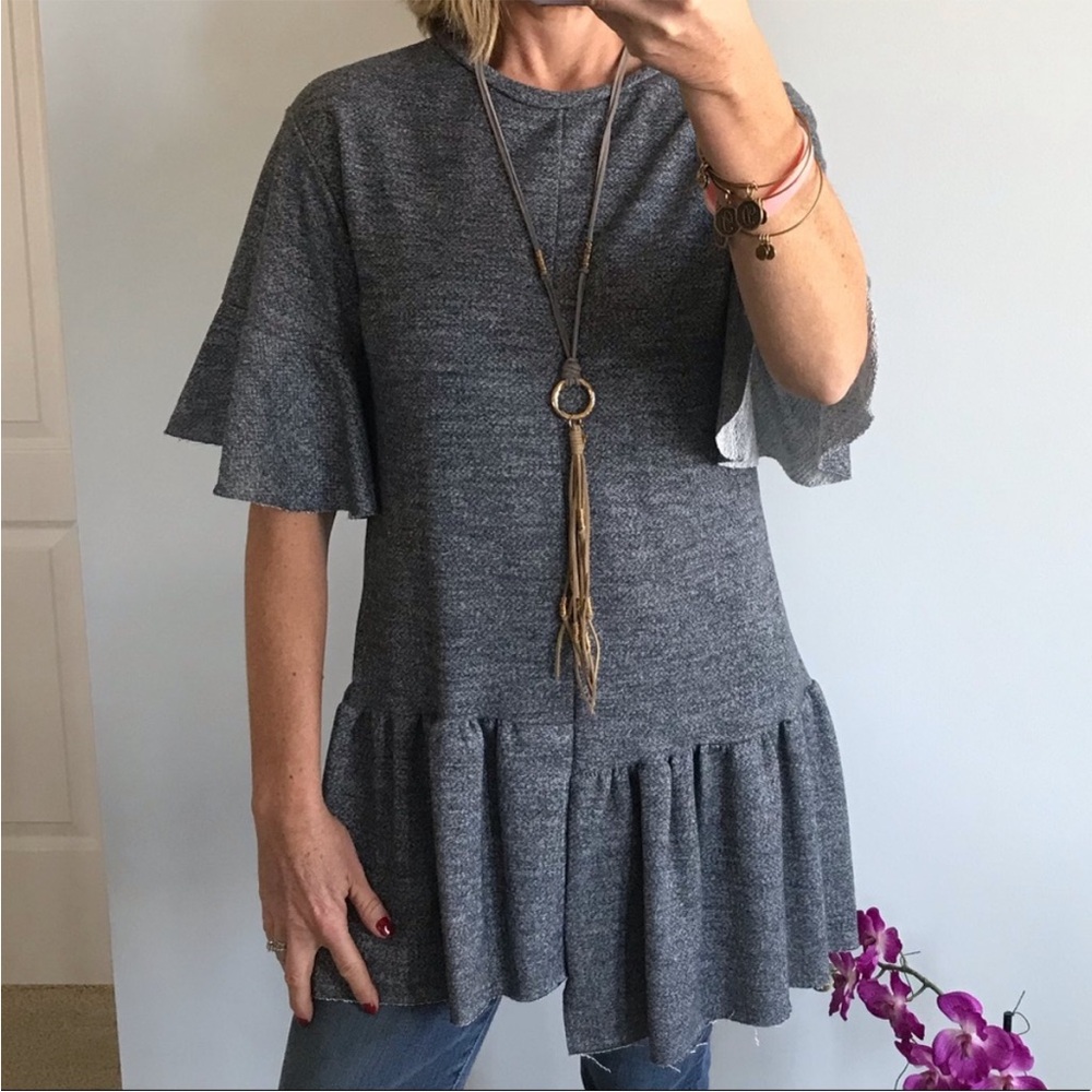 Short Sleeve, Sweatshirt Tunic - Picture 2 of 5